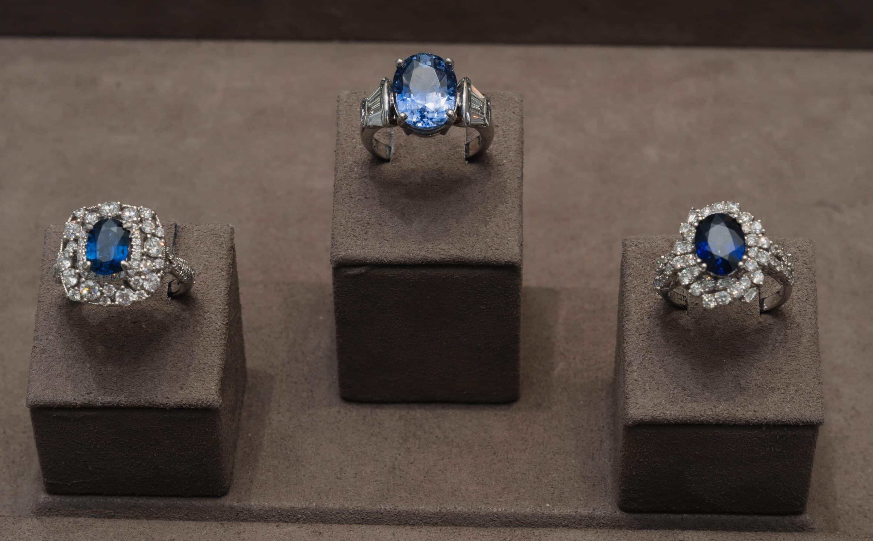 non traditional sapphire engagement ring