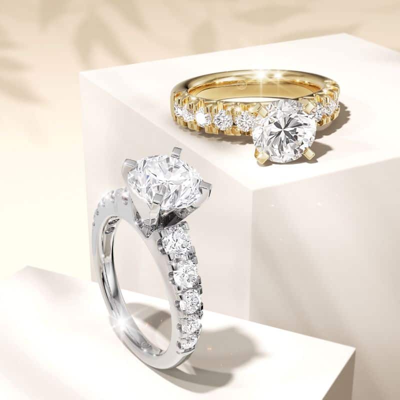 round cut diamond comparison panel