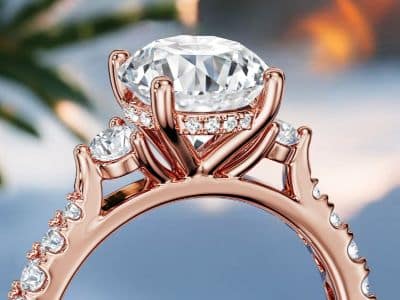 round cut diamond hidden halo example
