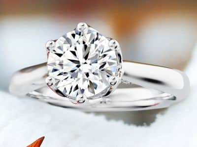 round cut diamond solitaire example